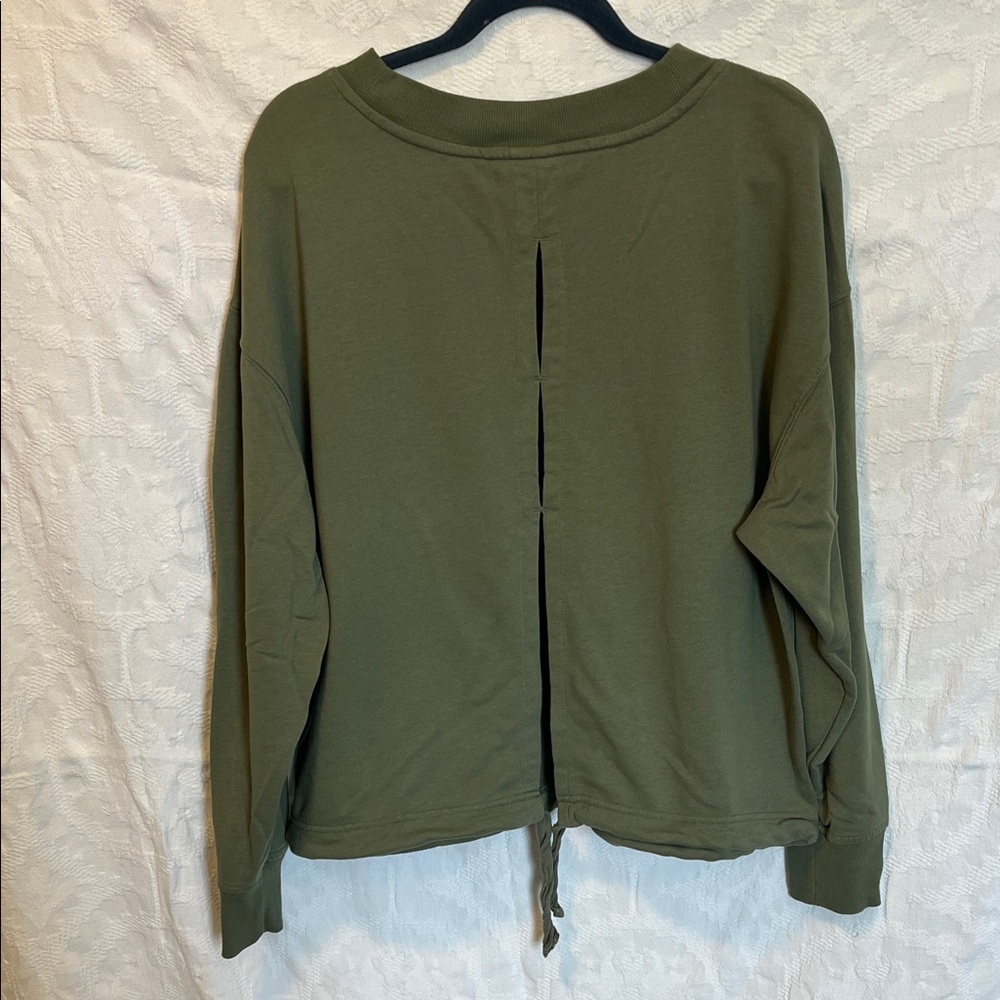 Old Navy Active Olive Green Sweatshirt, Size L - Picture 4 of 4